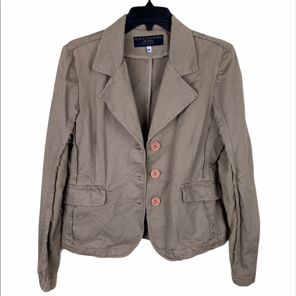Juicy Couture Vintage 100% Cotton Button Up Jacket
